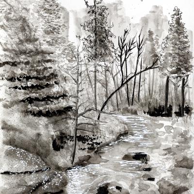 Creek Bridal Veil Falls